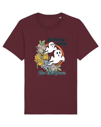 She Belongs Among The Wildflower Burgundy