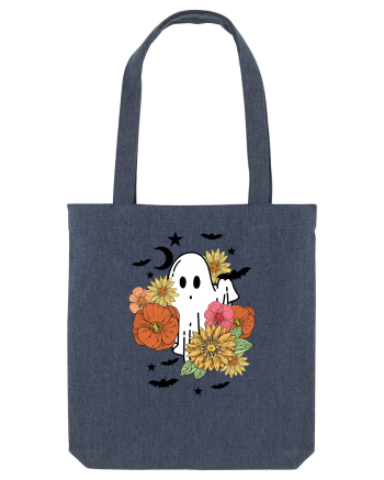 Spooky Fall Boo Midnight Blue
