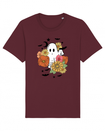 Spooky Fall Boo Burgundy