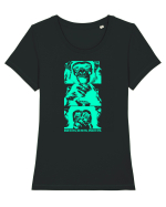 neon monkeyz Tricou mânecă scurtă guler larg fitted Damă Expresser