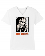 Stay Positive Tricou mânecă scurtă guler V Bărbat Presenter