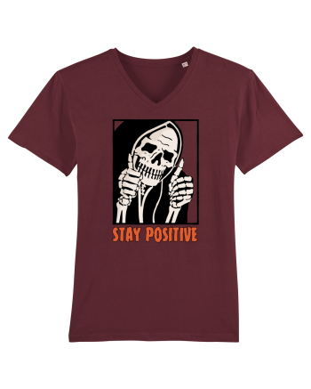 Stay Positive Burgundy