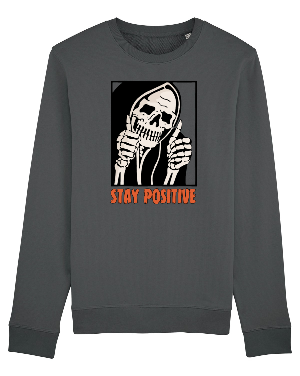 Bluză mânecă lungă Unisex Rise Anthracite