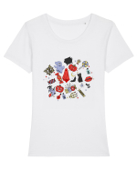 Trick or Treat Tricou mânecă scurtă guler larg fitted Damă Expresser