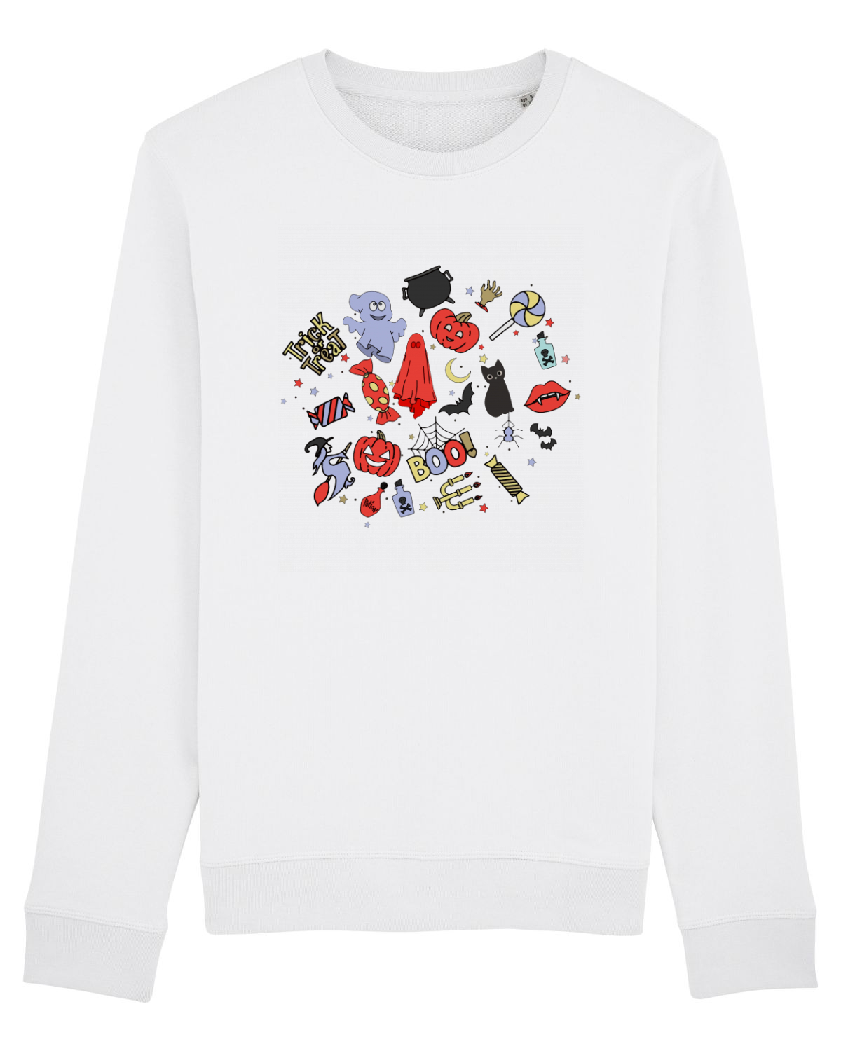 Bluză mânecă lungă Unisex Rise White