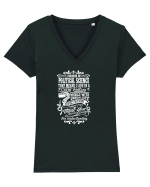 POLITICAL SCIENCE Tricou mânecă scurtă guler V Damă Evoker