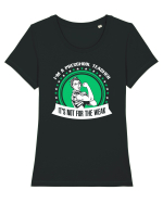 PRESCHOOL TEACHER Tricou mânecă scurtă guler larg fitted Damă Expresser
