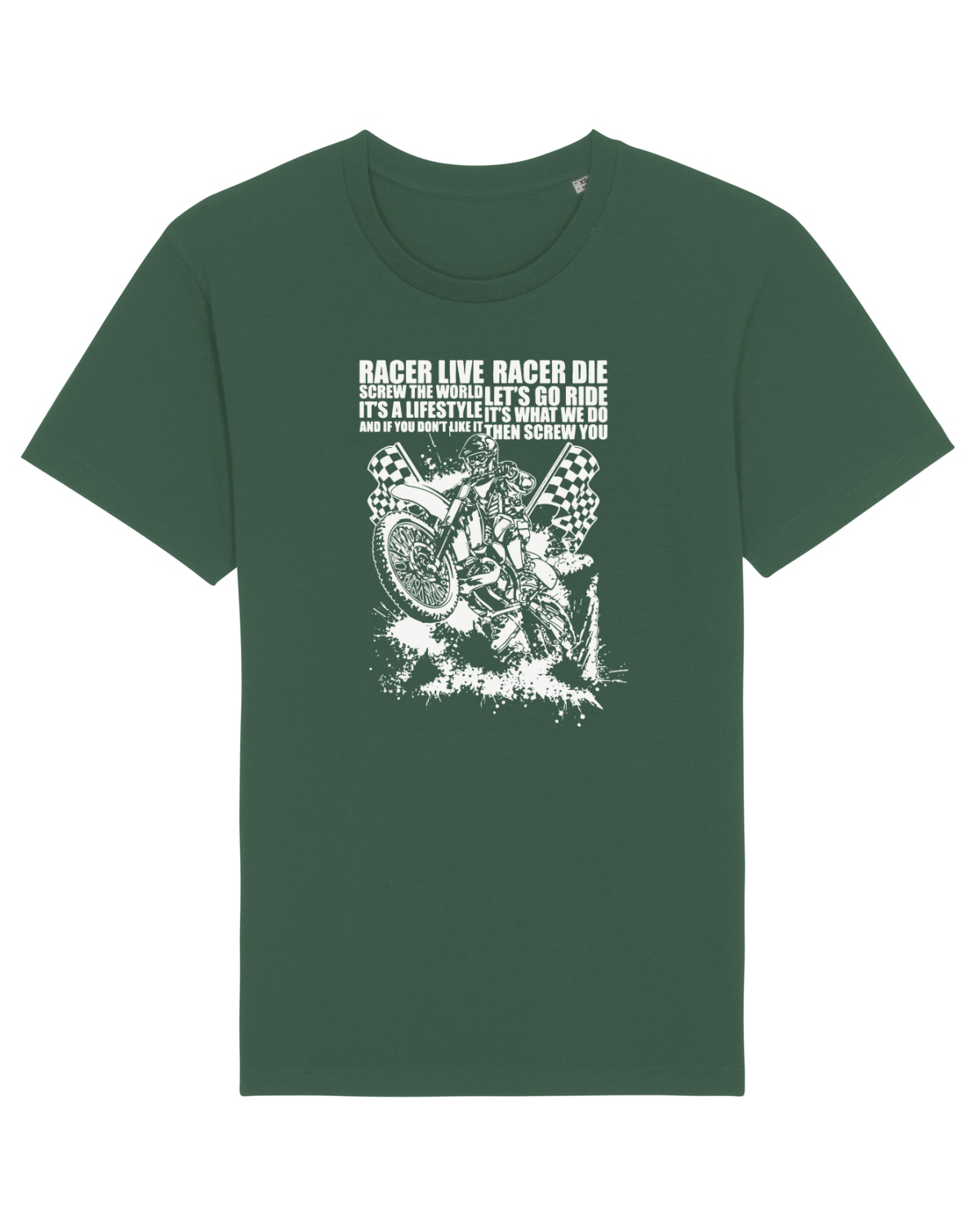 Tricou mânecă scurtă Unisex Rocker Bottle Green