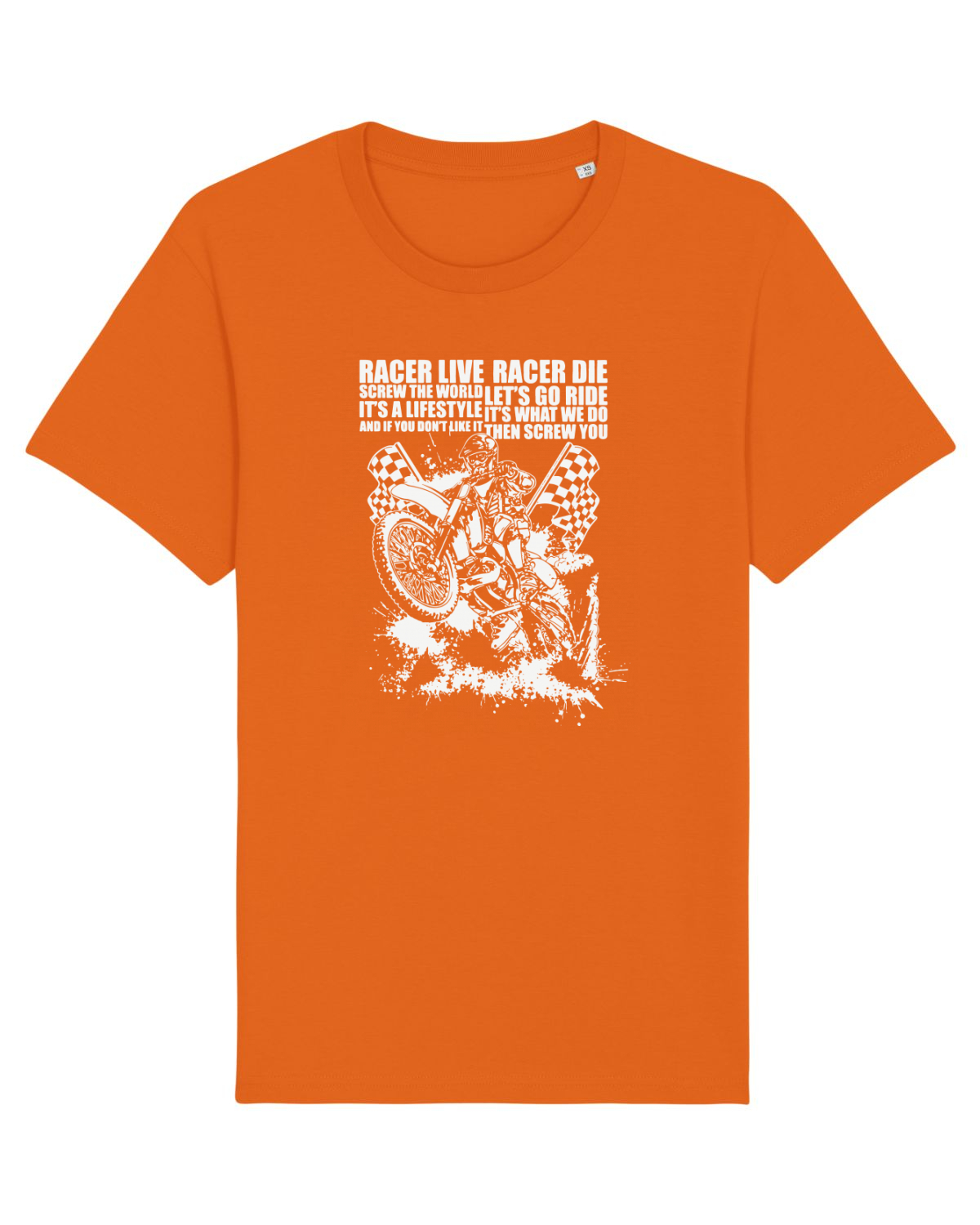Tricou mânecă scurtă Unisex Rocker Bright Orange