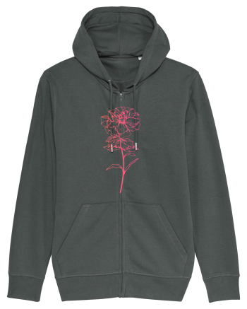 Pink Flower Anthracite