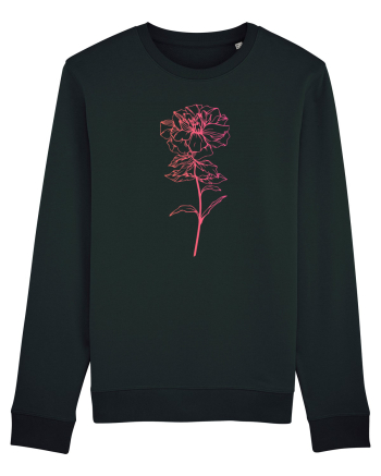 Pink Flower Black
