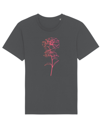 Pink Flower Anthracite