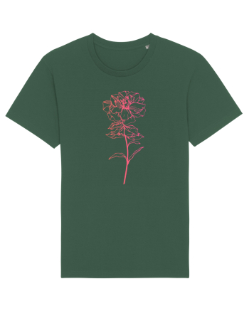 Pink Flower Bottle Green