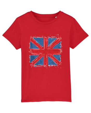 British Flag | UK Flag | England Distressed Flag Red