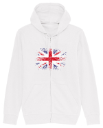 British Flag | UK Flag | England Grunge Flag Hanorac cu fermoar Unisex Connector