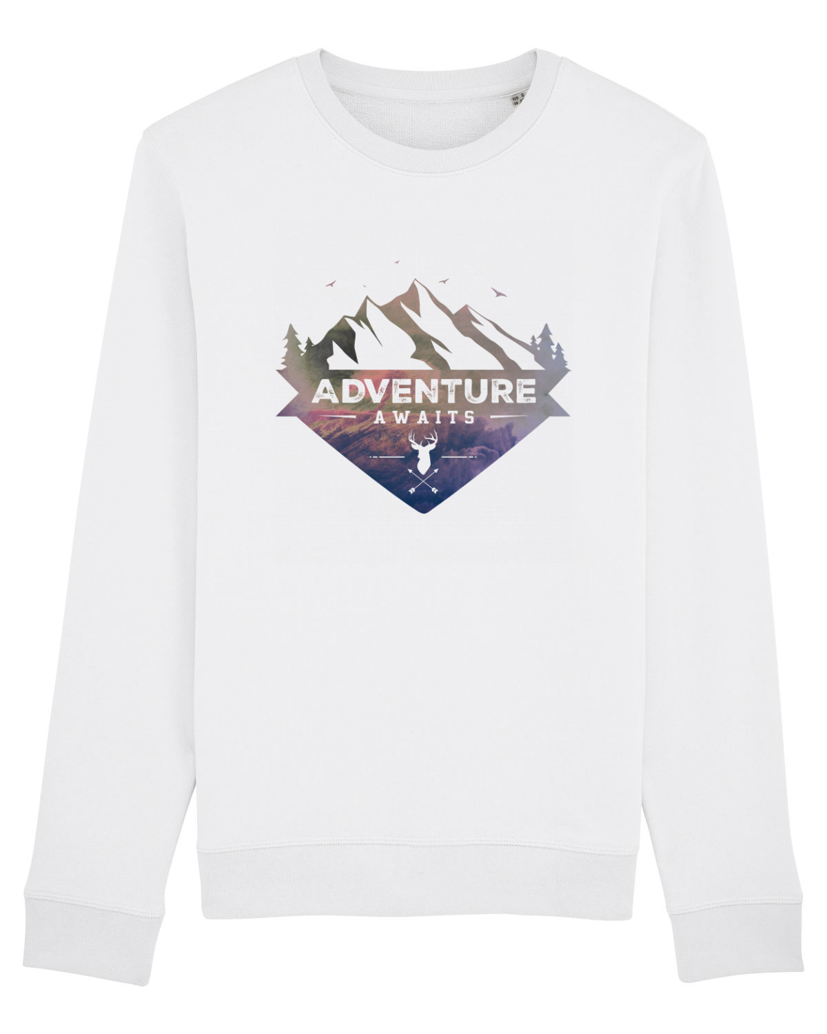 Bluză mânecă lungă Unisex Rise White