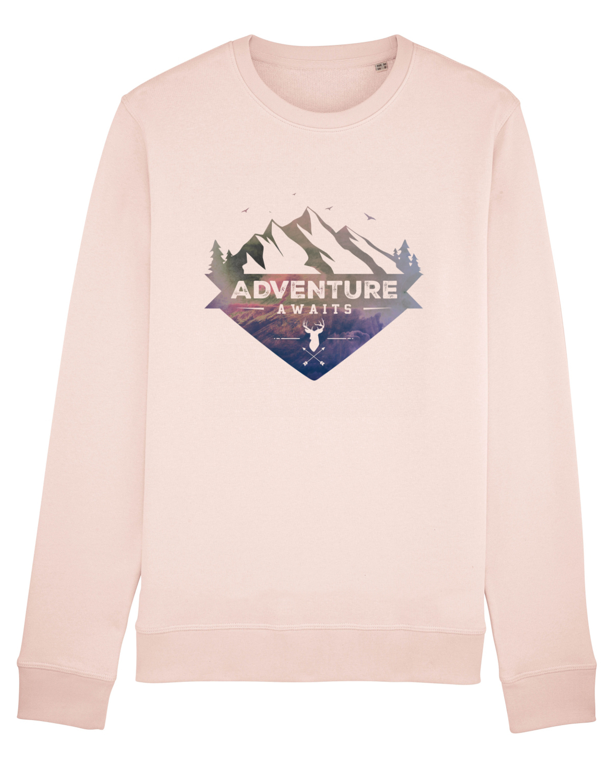 Bluză mânecă lungă Unisex Rise Candy Pink