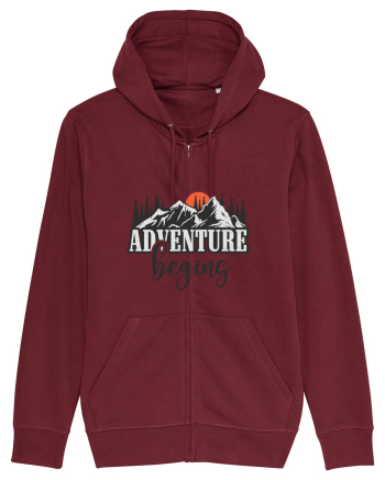 Adventure Begin Burgundy
