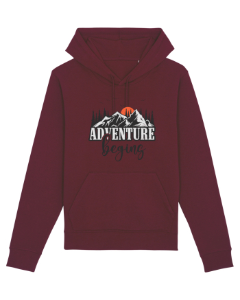 Adventure Begin Burgundy
