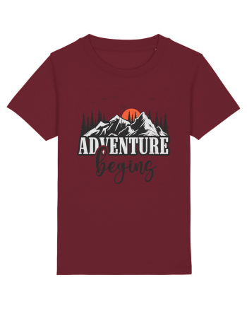 Adventure Begin Burgundy
