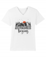 Adventure Begin Tricou mânecă scurtă guler V Bărbat Presenter