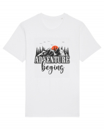 Adventure Begin Tricou mânecă scurtă Unisex Rocker