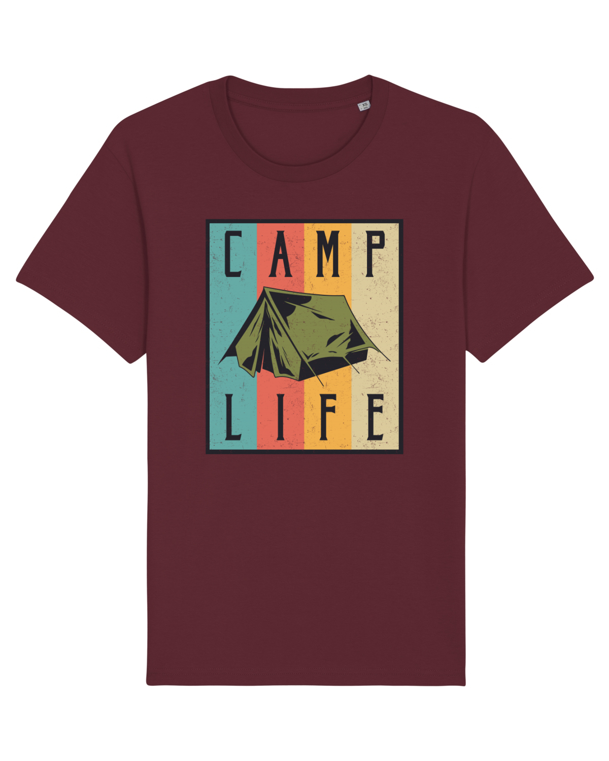 Tricou mânecă scurtă Unisex Rocker Burgundy