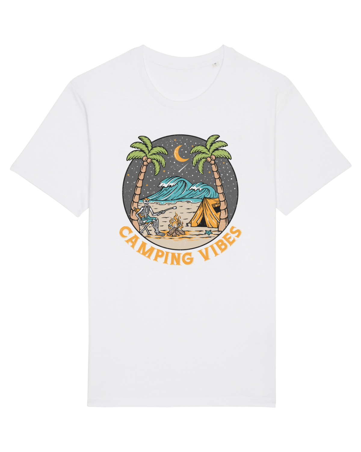 Tricou mânecă scurtă Unisex Rocker White