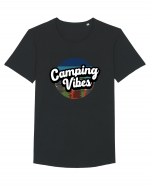 Camping Vibes Tricou mânecă scurtă guler larg Bărbat Skater