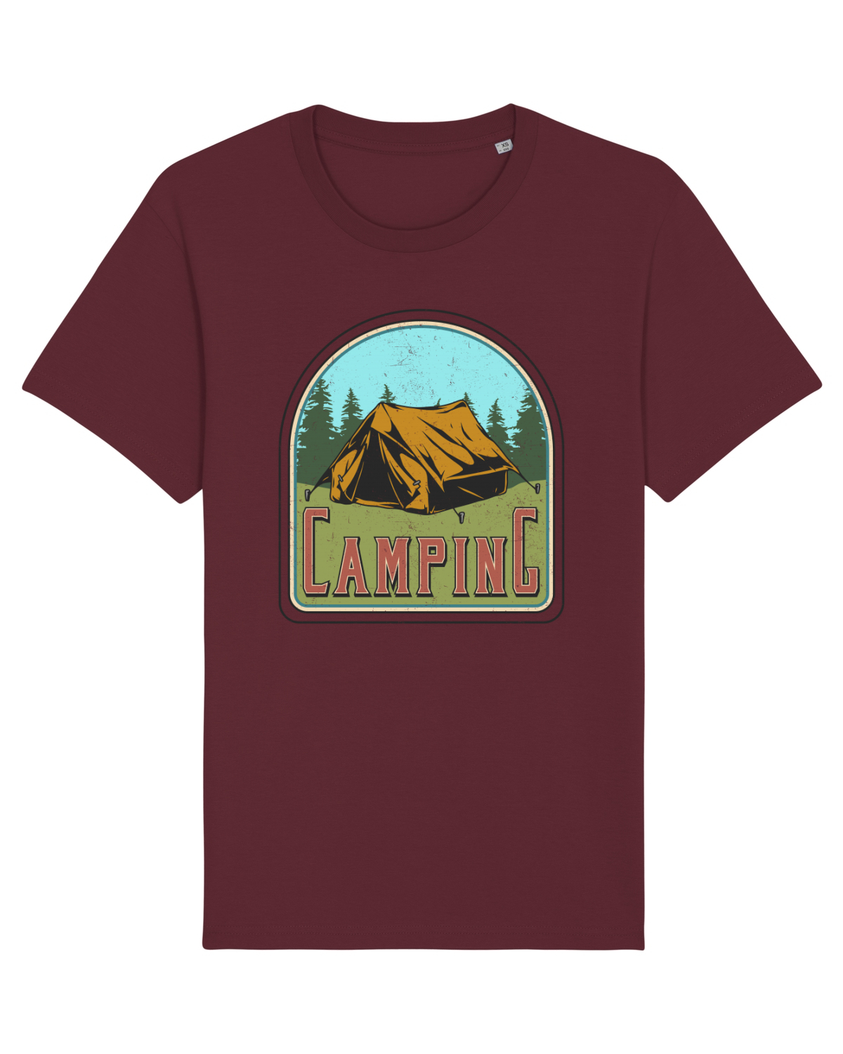 Tricou mânecă scurtă Unisex Rocker Burgundy