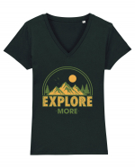 Explore More Tricou mânecă scurtă guler V Damă Evoker