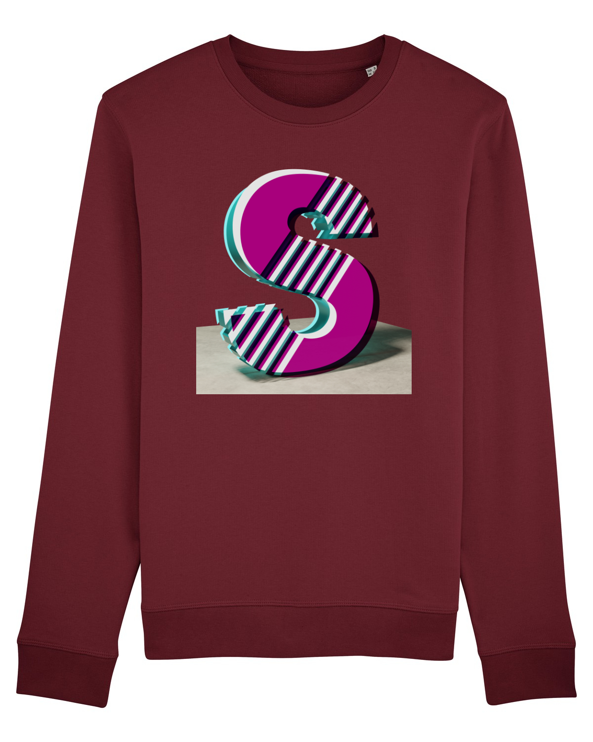 Bluză mânecă lungă Unisex Rise Burgundy