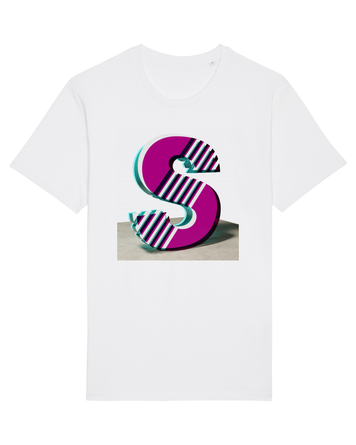 Tricou mânecă scurtă Unisex Rocker White