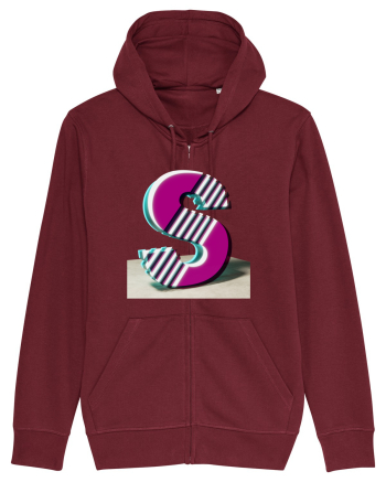 Litera S  3d - v2 (cu stralucire) Burgundy