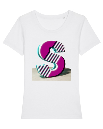 Litera S  3d - v2 (cu stralucire) White
