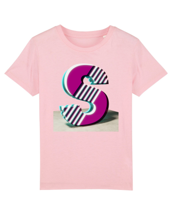 Litera S  3d - v2 (cu stralucire) Cotton Pink