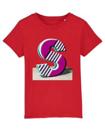 Litera S  3d - v2 (cu stralucire) Red