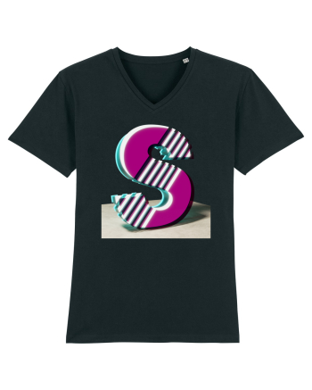 Litera S  3d - v2 (cu stralucire) Black