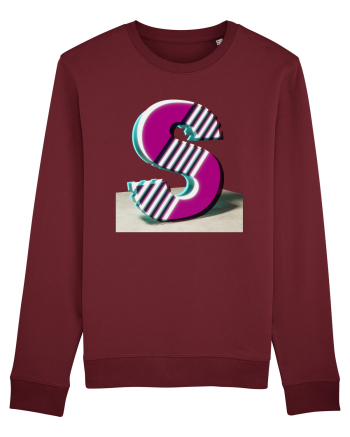 Litera S  3d - v2 (cu stralucire) Burgundy