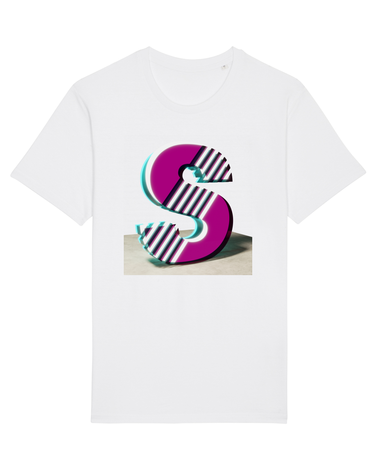 Tricou mânecă scurtă Unisex Rocker White