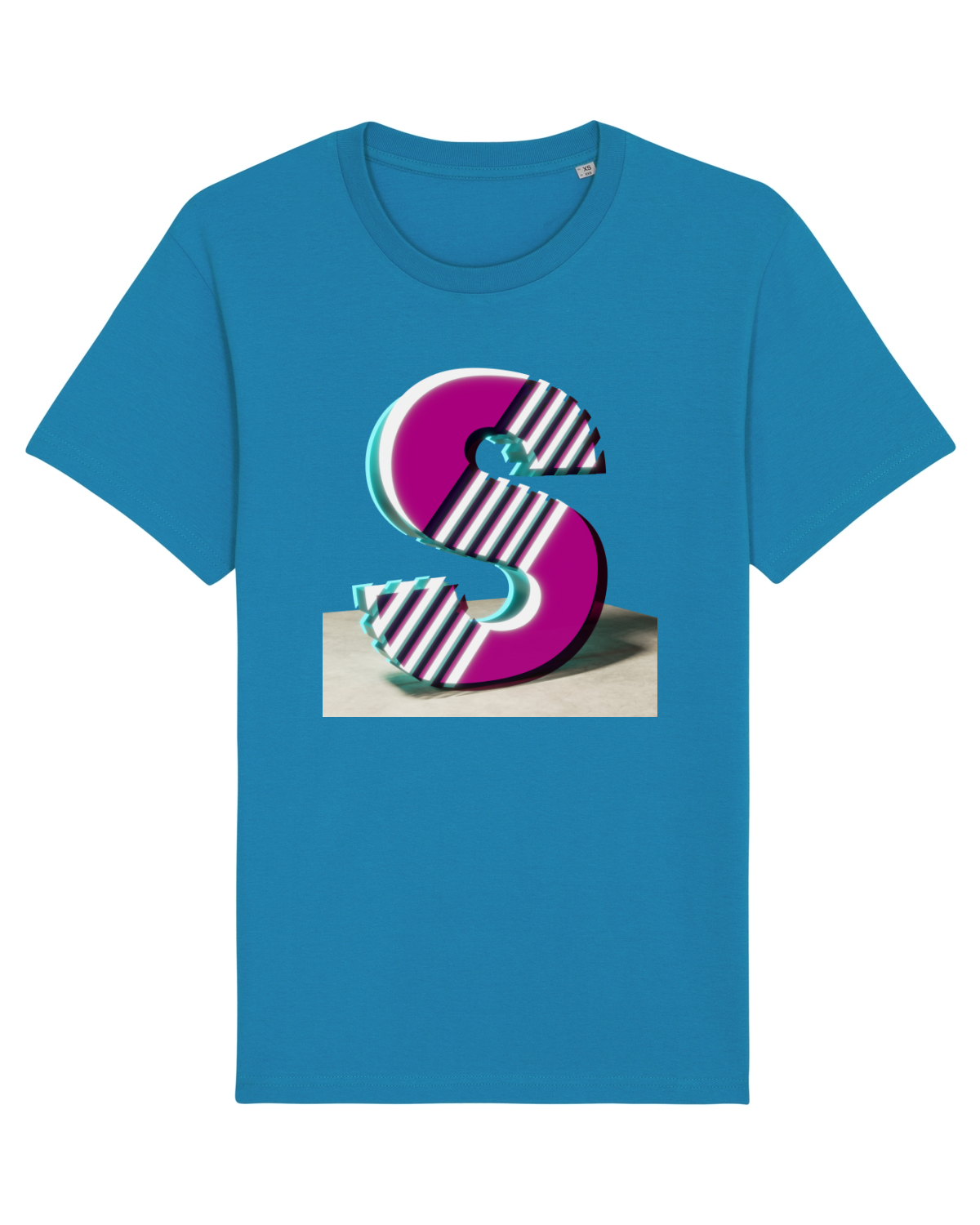 Tricou mânecă scurtă Unisex Rocker Azur