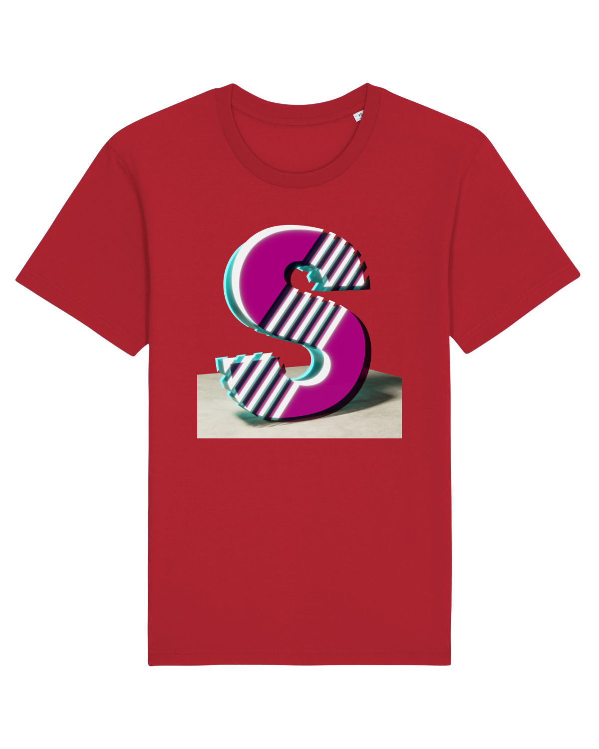 Tricou mânecă scurtă Unisex Rocker Red