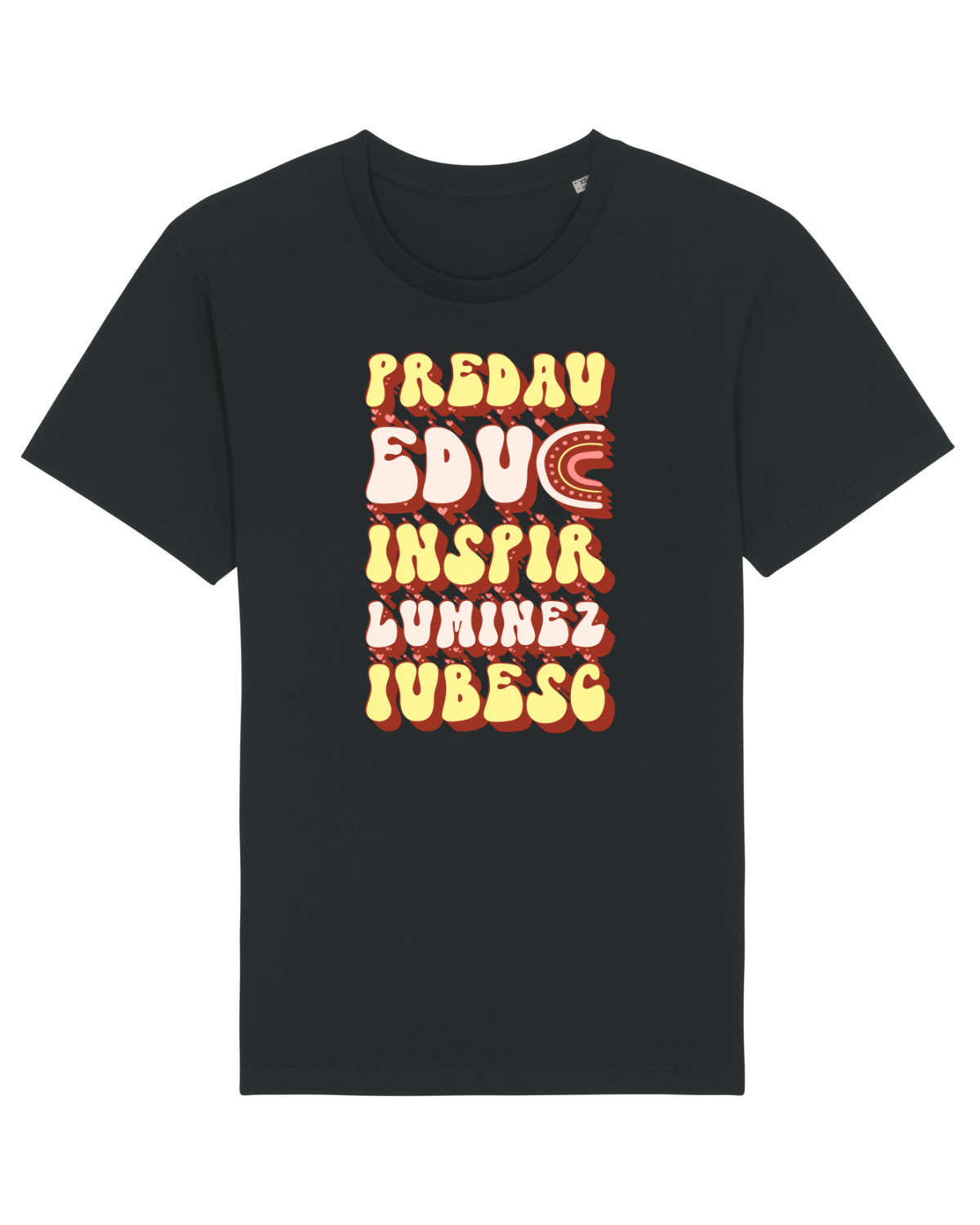 Tricou mânecă scurtă Unisex Rocker Black