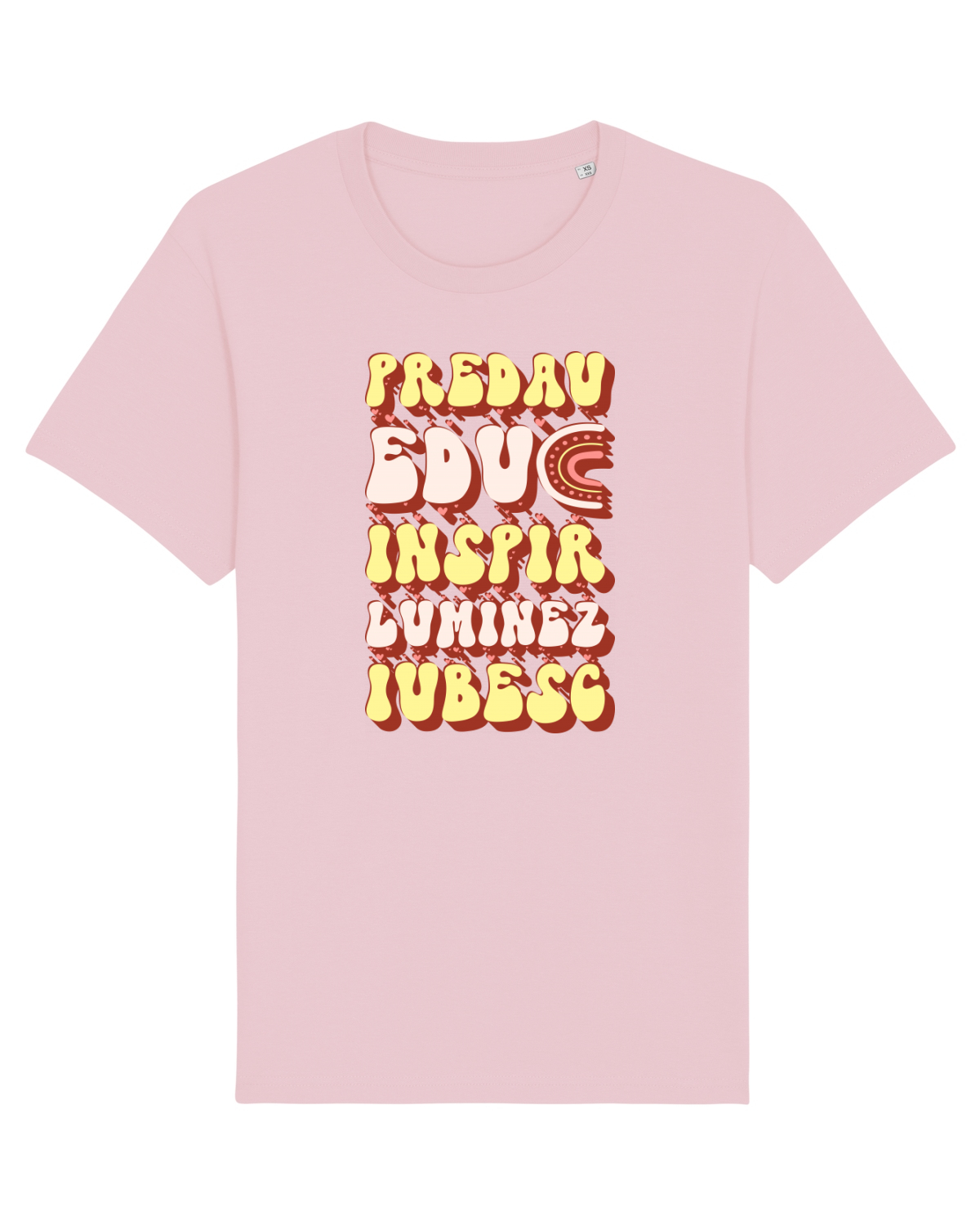 Tricou mânecă scurtă Unisex Rocker Cotton Pink