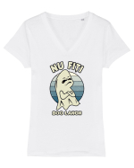 Nu fiți boo langii Tricou mânecă scurtă guler V Damă Evoker