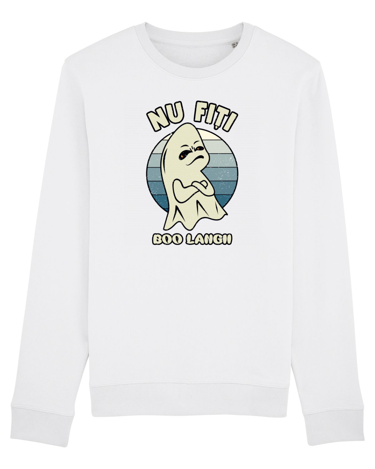Bluză mânecă lungă Unisex Rise White