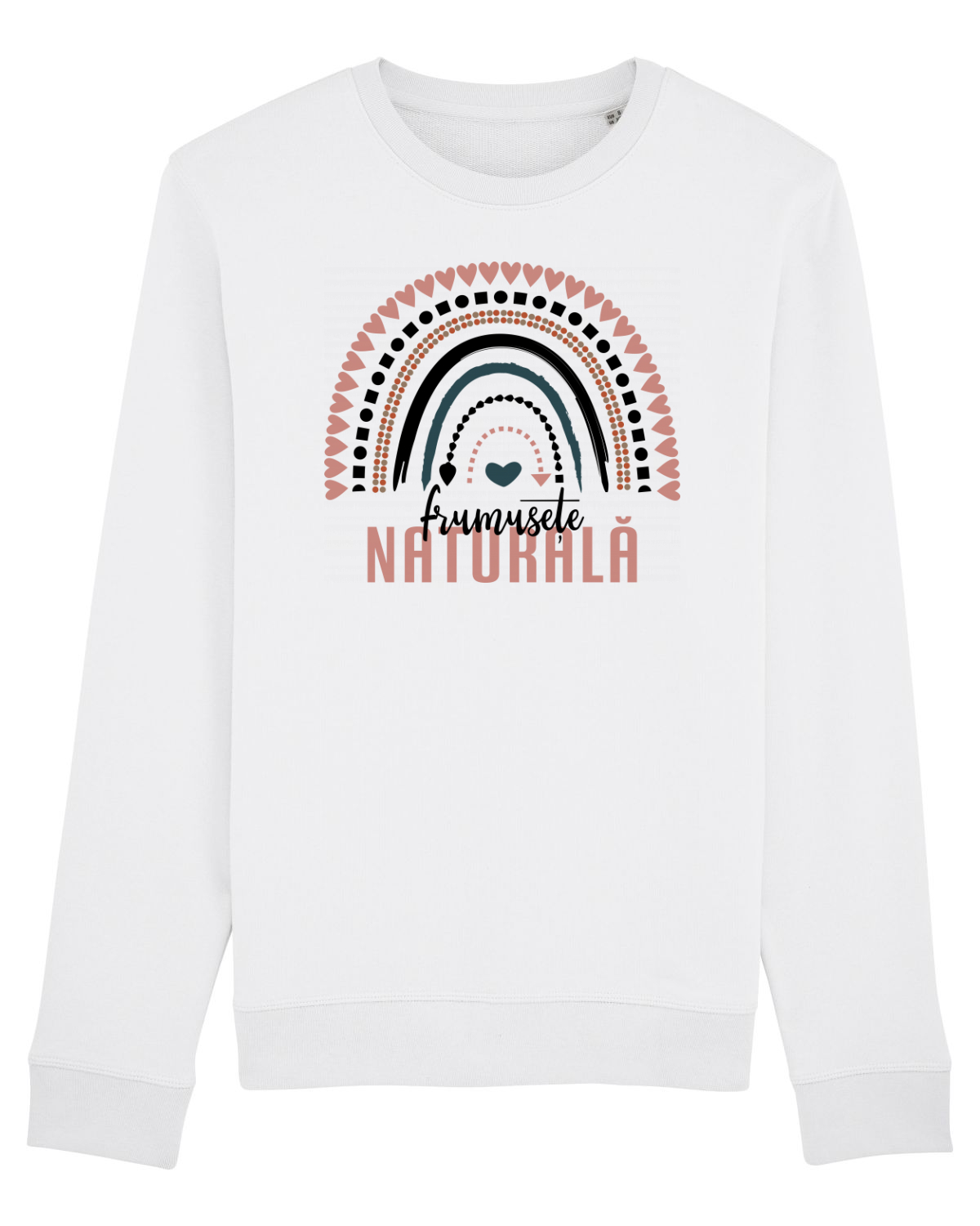 Bluză mânecă lungă Unisex Rise White