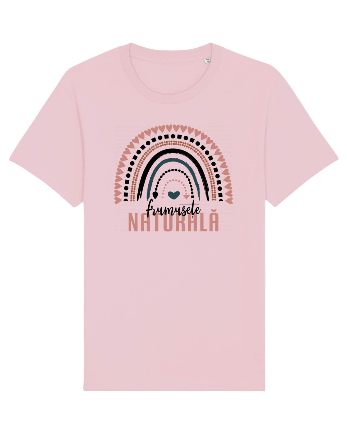 Tricou mânecă scurtă Unisex Rocker Cotton Pink