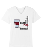 Doar jumătatea plină Tricou mânecă scurtă guler V Bărbat Presenter