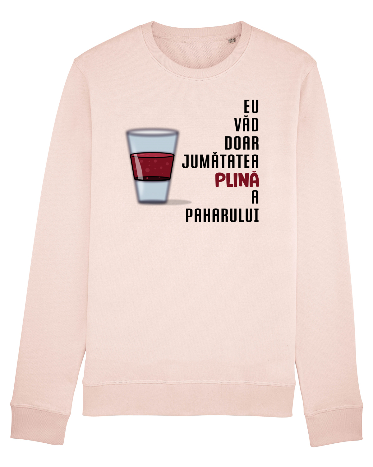 Bluză mânecă lungă Unisex Rise Candy Pink
